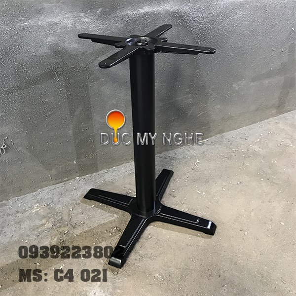 Bàn cafe 4 chân gang đúc thân sắt giá rẻ C4 021